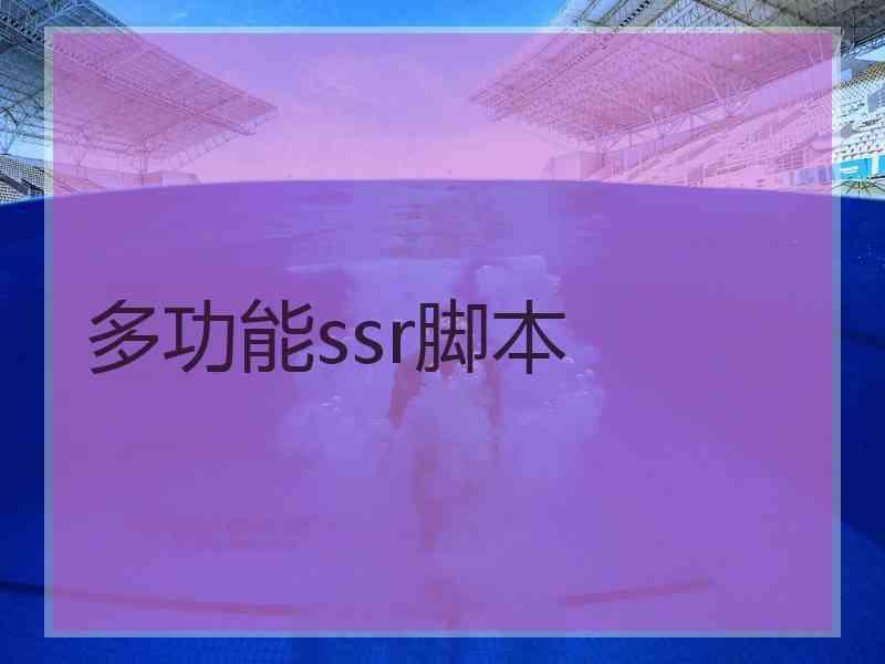 多功能ssr脚本